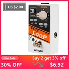 Ammoon POCK LOOP Looper педаль гитарного эффекта 11 Loopers Max.330mins время записи поддерживает 12  2X скорость обратного хода