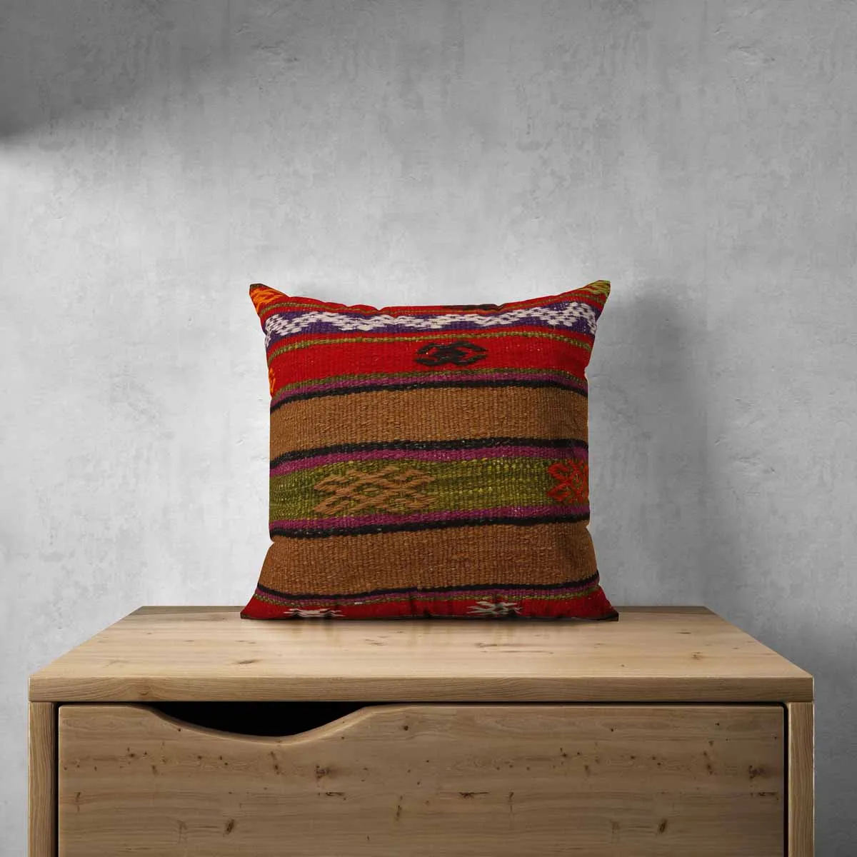 

Подушка Kilim, Турецкая ручная работа, традиционный античный коврик ручной работы, декоративная Этническая ностальгическая Восточная винтаж...