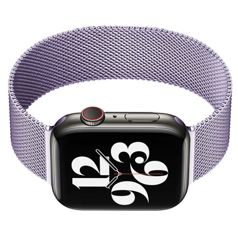 Ремешок для Apple Watch 42 mm 44 45mm Миланская петля Elite (Milanese Loop) лавандовый | Наручные часы