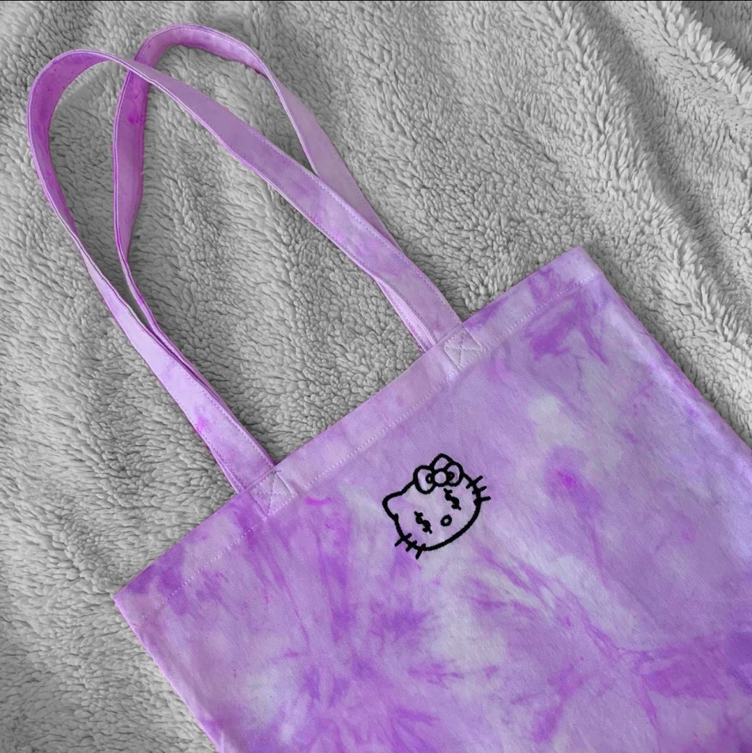 Шоппер Hello Kitty tie dye Сумка tote bag indie Хелоу Китти бесплатная доставка eco сумка шоппер