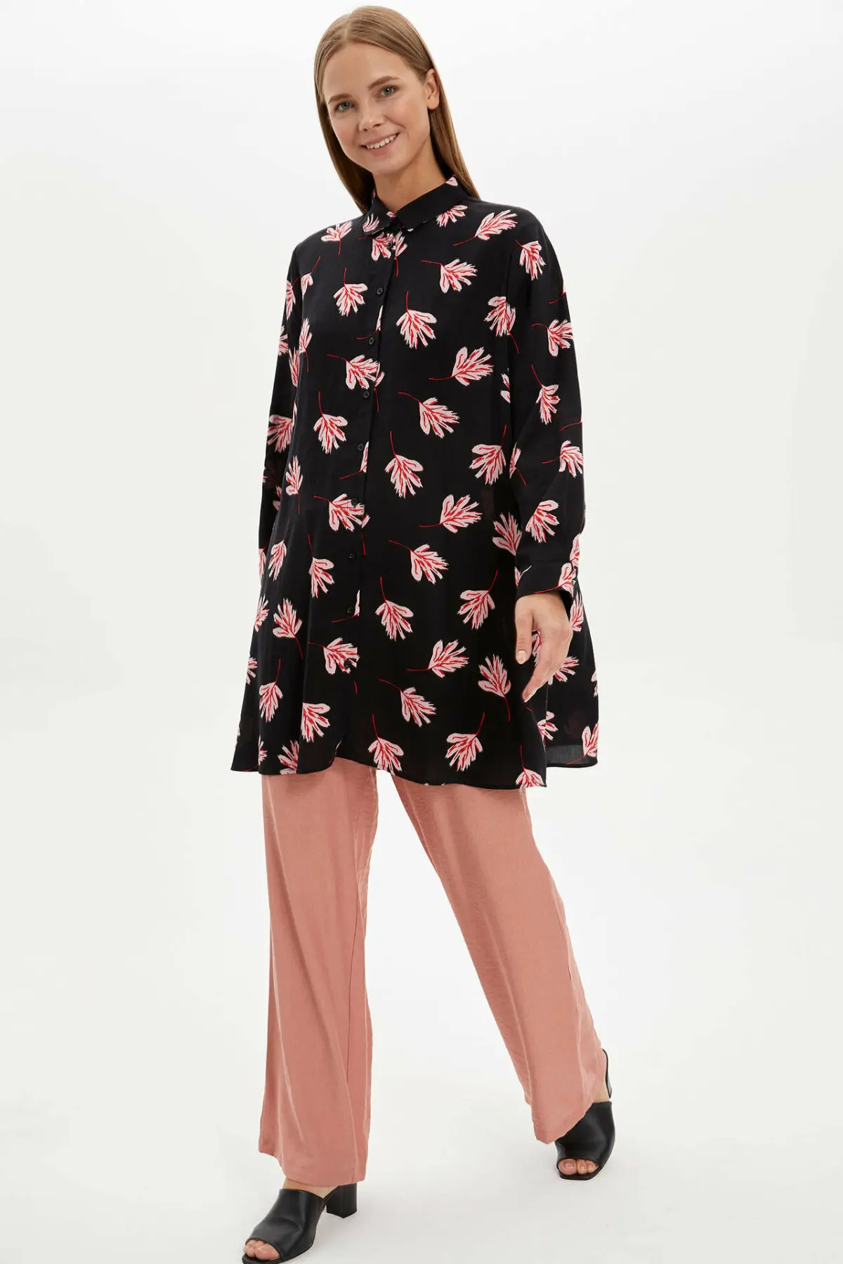 DeFacto осенние женские Модные свободные брюки повседневные удобные однотонные