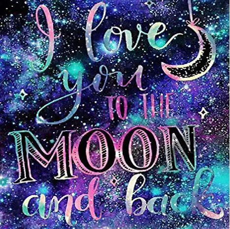 TOUOILP diy Алмазная вышитая полная квадратная и круглая дрель I love you to the moon and back 5d алмазная картина крестиком футбол - Цвет: 6