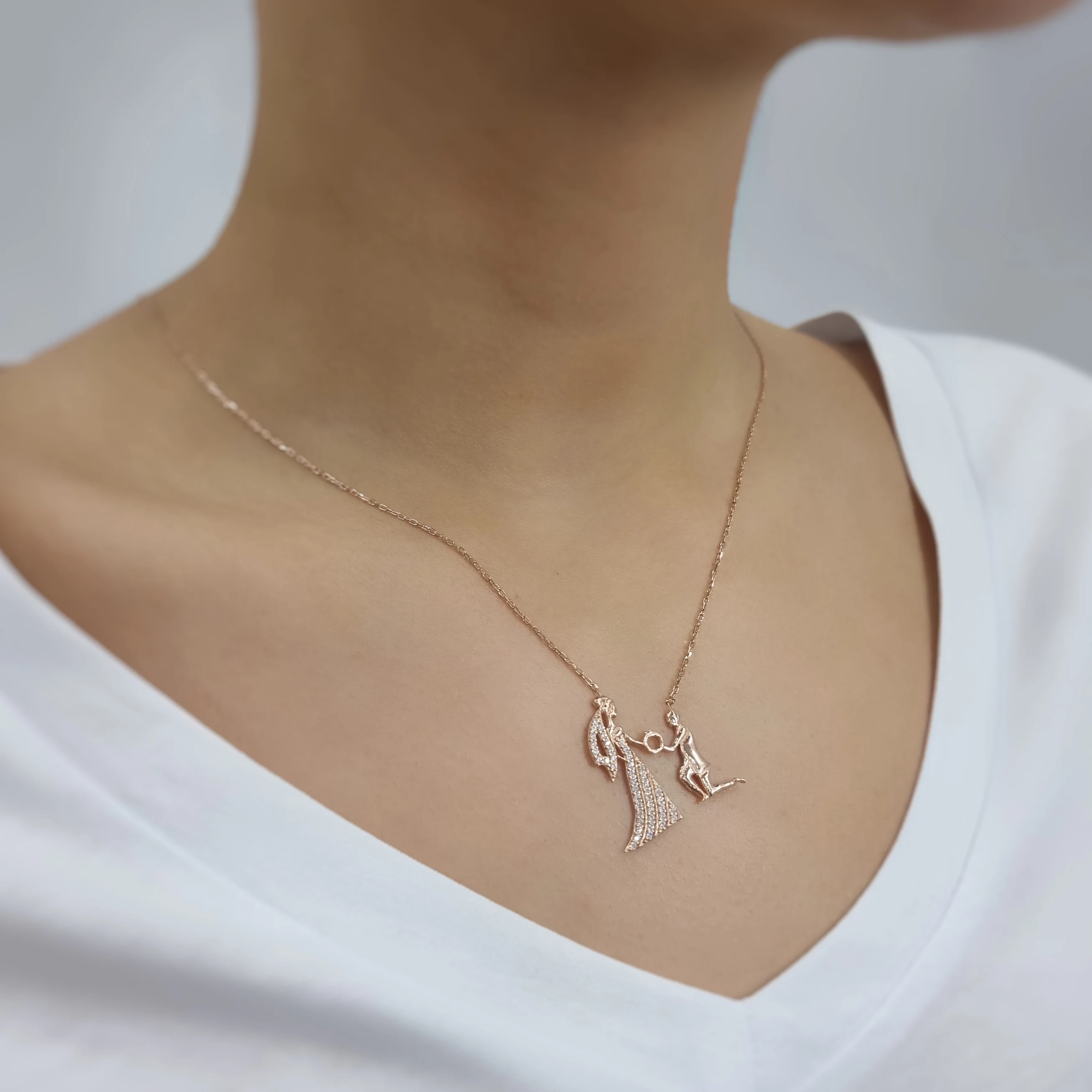 

Will you marry me 925 Sterling Silver, Gold, Rose Plated Necklace For Women Girls Handmade Fashion Jewelry Elegant Minimalist