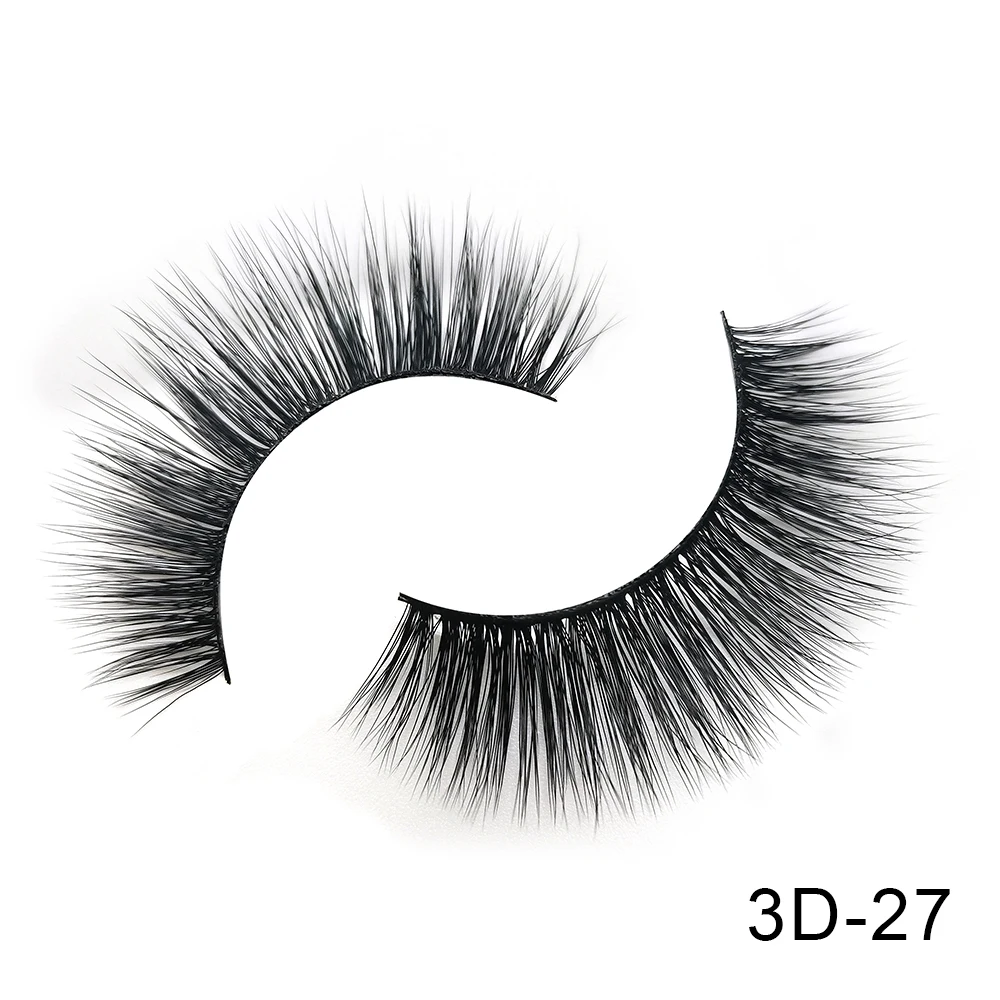 3D-27 6 пар Friholl. m Искусственные норковые ресницы натуральные длинные ресницы ручной работы макияж 25 мм Искусственные норковые ресницы 3D синтетические шелковые накладные ресницы - Цвет: 3D-27