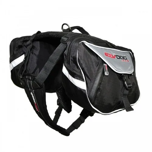 Охотник двойной рюкзак для собаки маленький черный путешествия Ezydog сумкидвойной