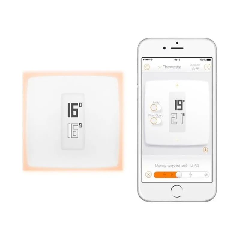 Умный термостат Netatmo совместимый с iOS Wi-Fi энергосберегающий Домашний набор деталь