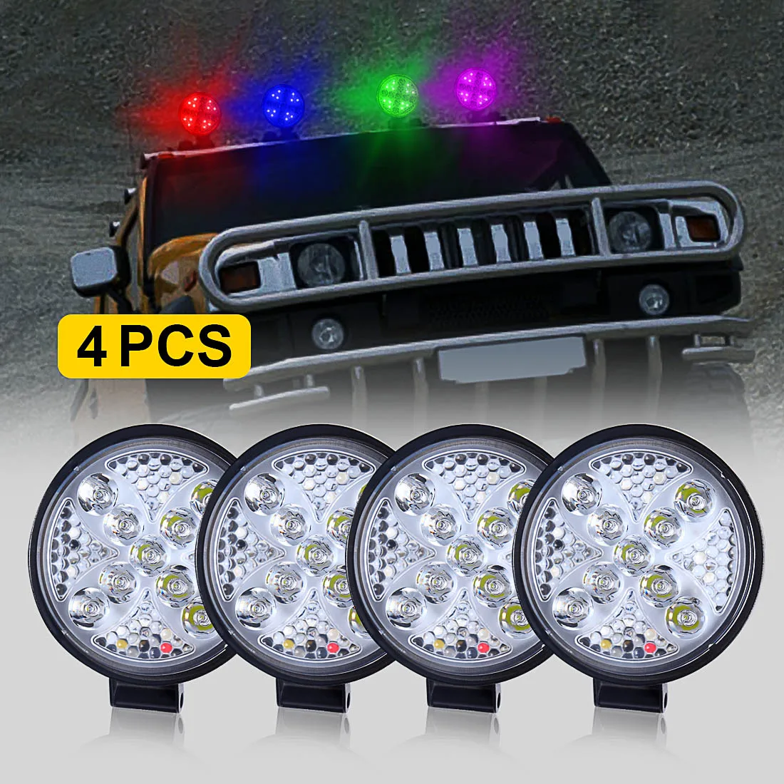 

48W Work Light Car 12V 24V Car Spotlight Strobe Light Flowing Lights For Truck SUV 4WD 4x4 Boat ATV Jeep Tractor Car Accessories