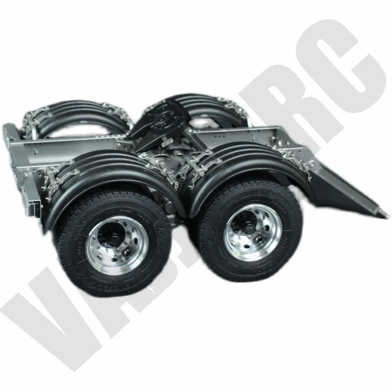 

Двухосевой металлический прицеп для трактора 1/14 Tamiya Rc