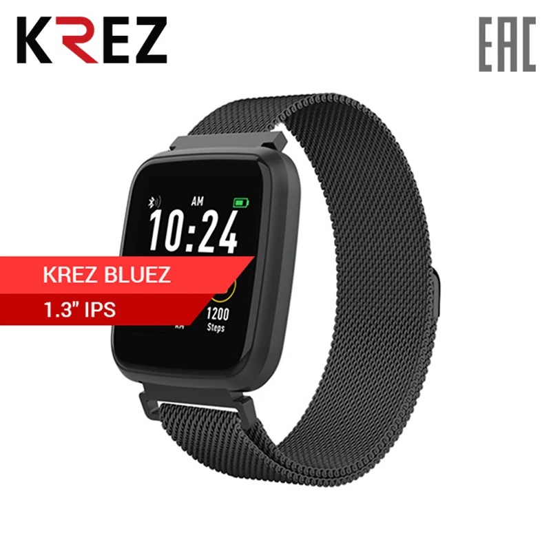 Умные часы KREZ BLUEZ 1.3&quot SW19|Смарт-часы| |