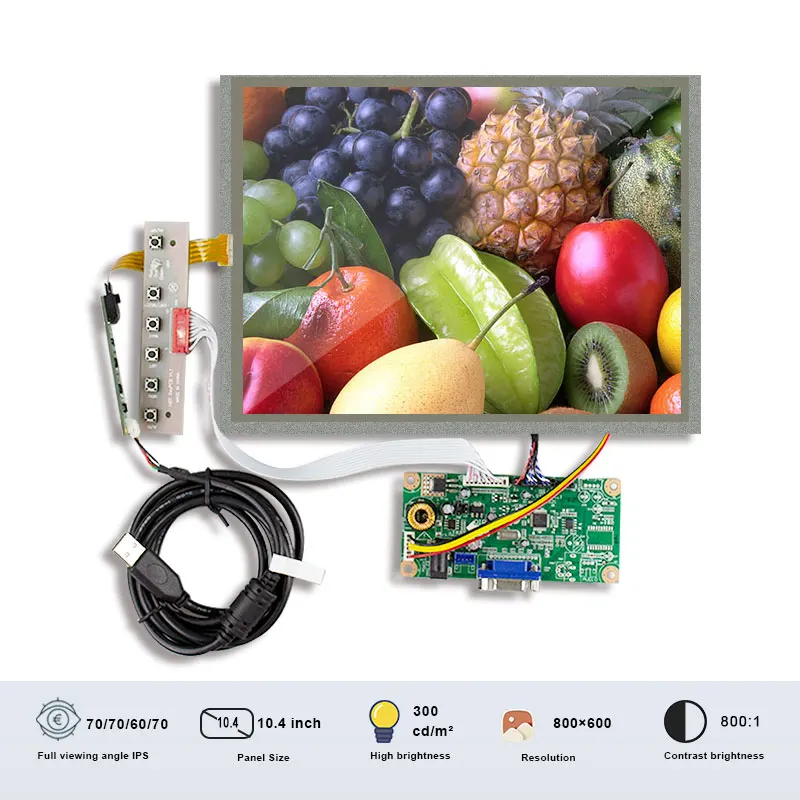 

Оригинальные BOE BA104S01-200 10,4 дюймов 300 нит LVDS 20 контактный разъем сенсорный Дисплей с доской для промышленного