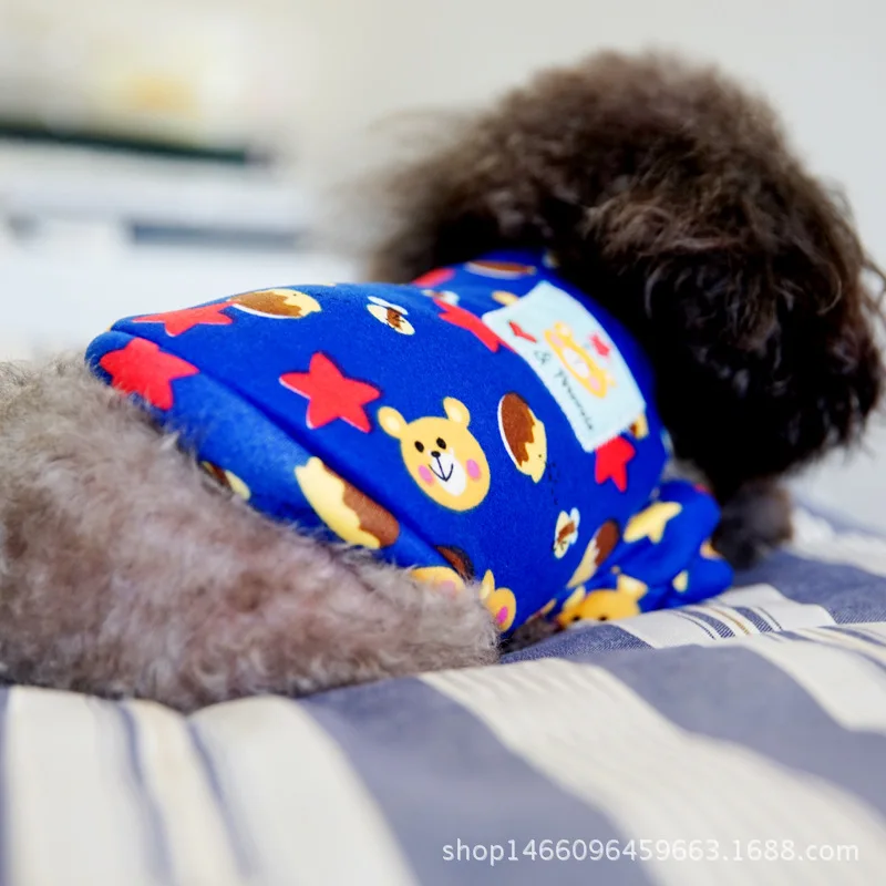 As picture Мультфильм весна осень собака кошка печать одежда для свитер для собаки куртка для питомца йоркцы Чихуахуа Одежда XS-XL DOGGYZSTYLE - Цвет: As picture