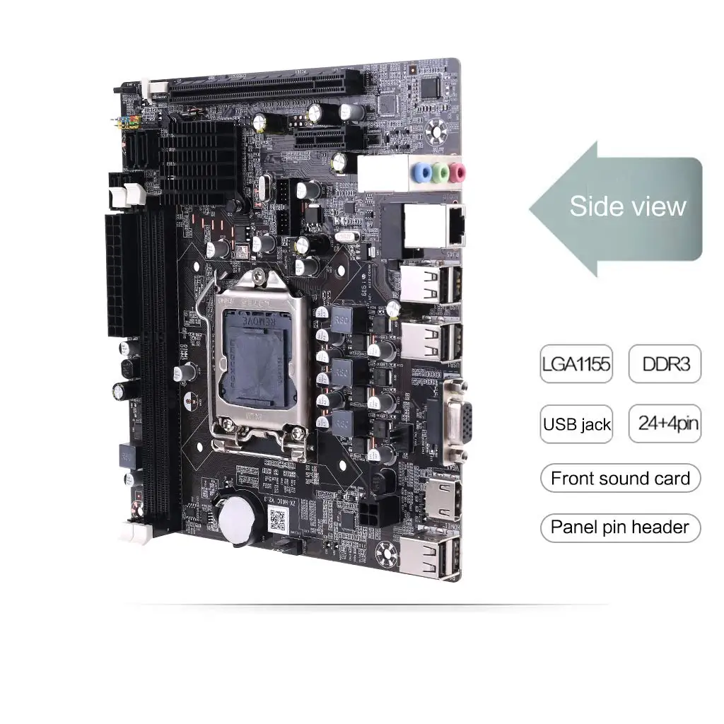 Материнская плата LGA 1155 для Intel Core i7 / i5 i3 pentium celeron LGA1155 DDR3 M-ATX Материнские платы H61 |