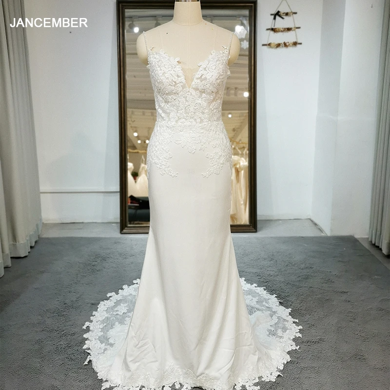 

QD06109 простое свадебное вечернее платье трапециевидной формы на шнуровке простое свадебное платье без бретелек Тюль свадебное платье на новый год 2022