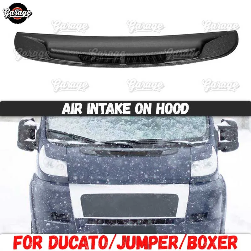 Воздухозаборная накладка на капот для Citroen Jumper 2006 2013 с сеткой аксессуары из АБС