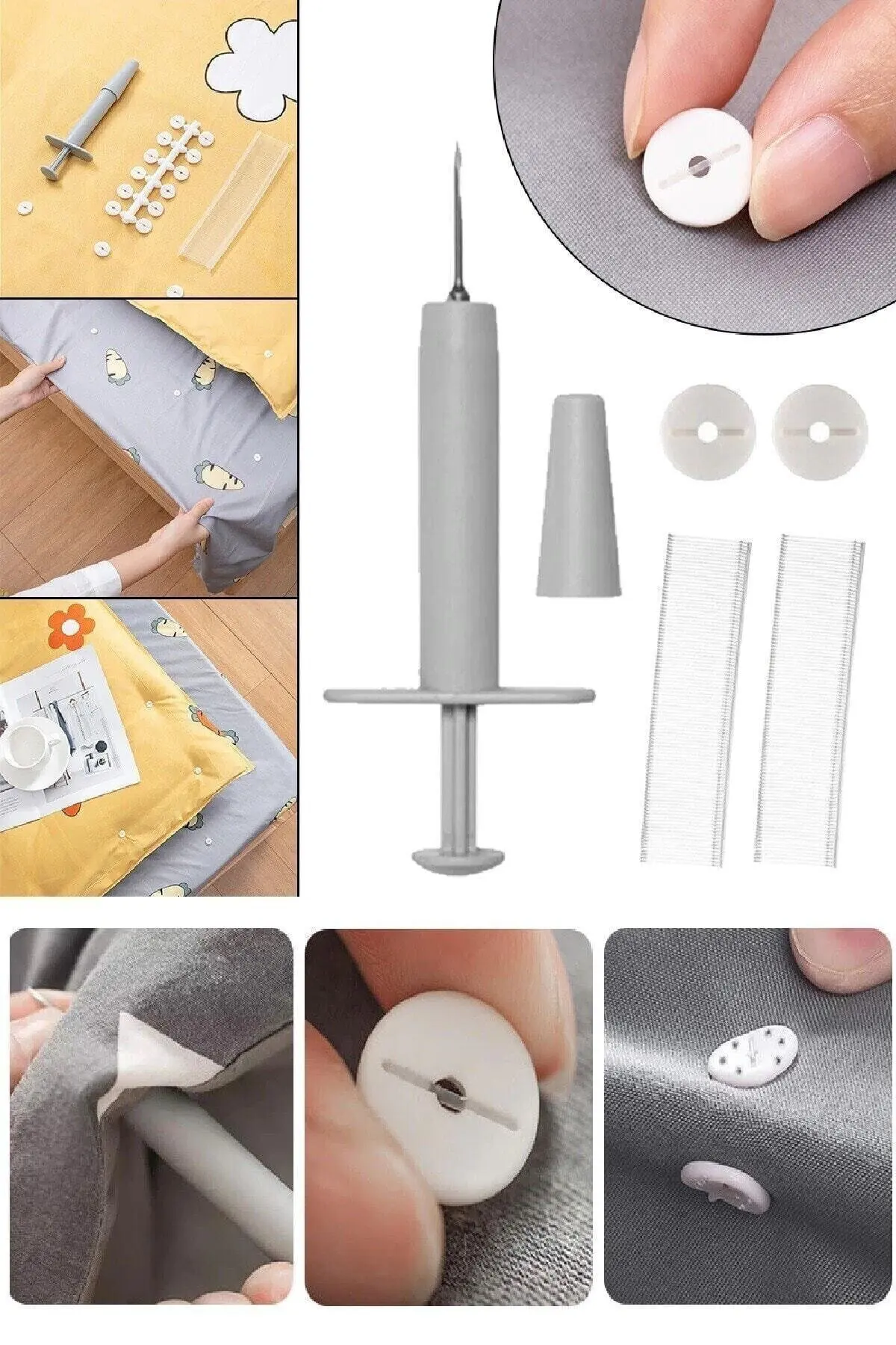 

Duvet Cover and Bed Sheet Fixing Button Set Bed Regulator House Organized DIY
