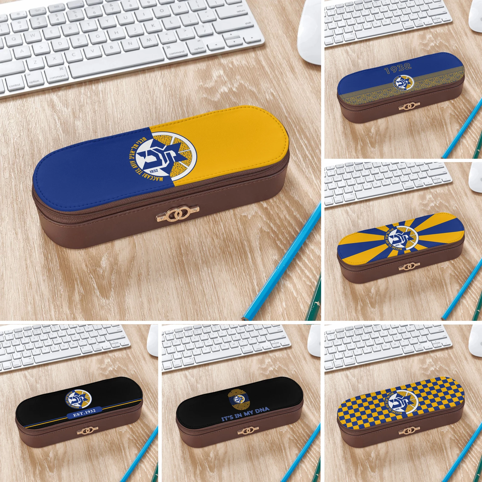 

Maccabi Tel Aviv Bc Big Capacity Pencil Pen Case Lightweight & Spacious Pencil Bag Pouch Box Organizer with Zipper