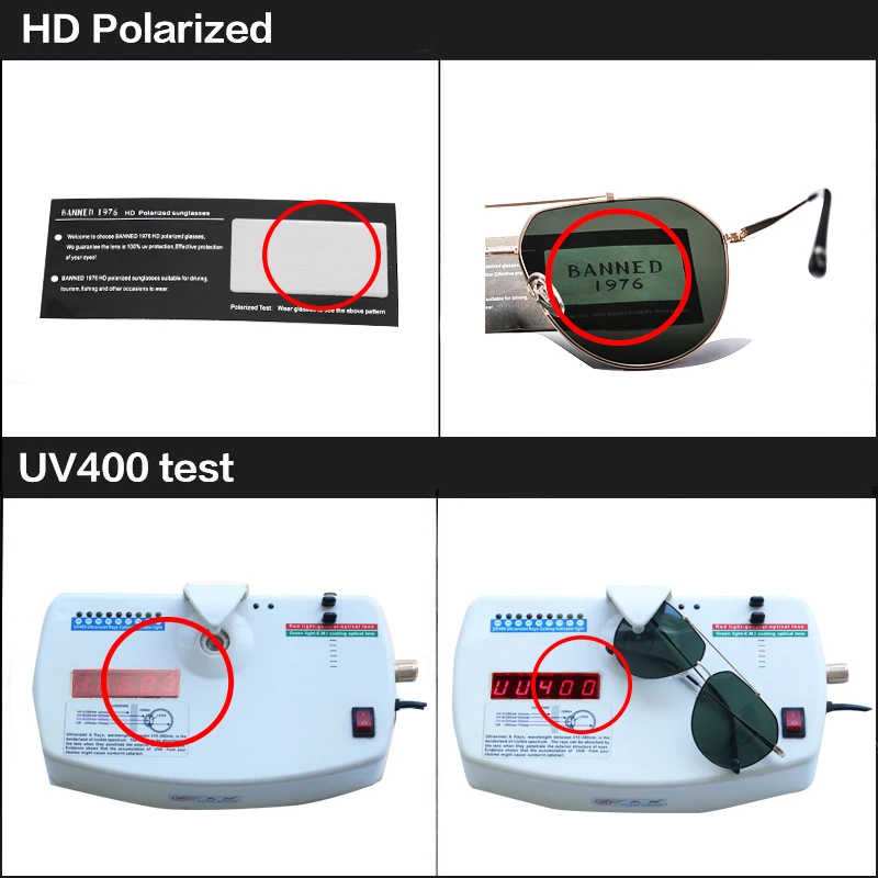 Мужские солнцезащитные очки с поляризацией зеркальные авиаторы из сплава для