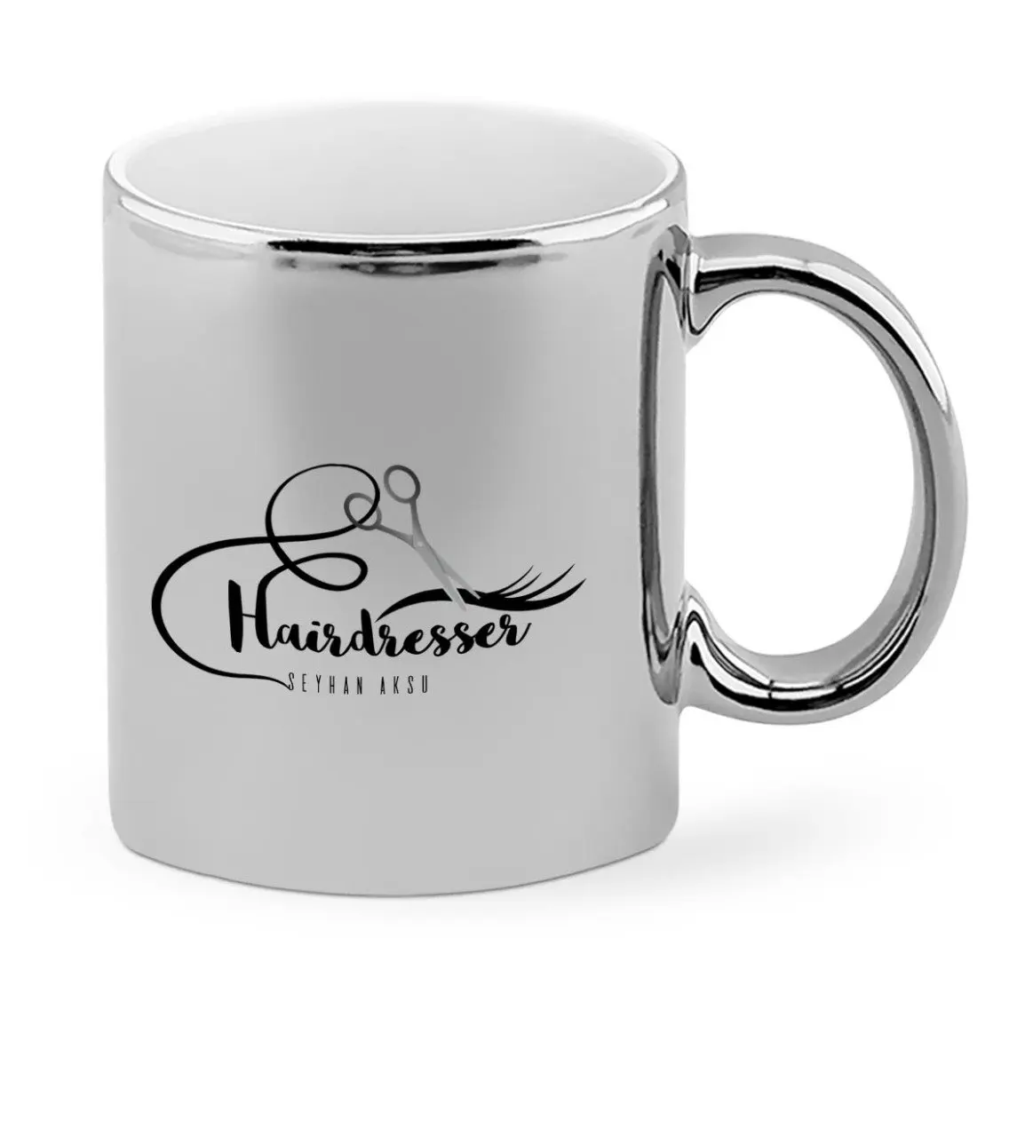 

Personalized Professional Hair Stylist Chrome Mug Cup-3