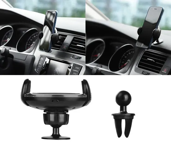 Автомобильный держатель для телефона с беспроводной быстрой зарядкой Hoco