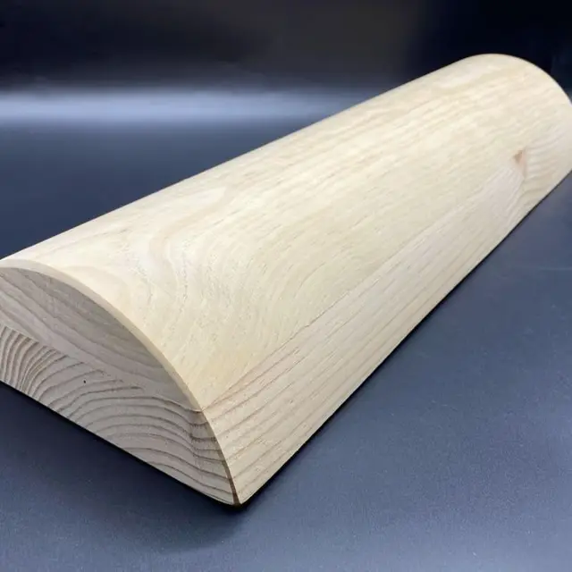 Tronco propioceptivo madera con Medidas Oficiales (49.5 x 17 x 7.5 cm),  Ejercitador Suelo pélvico-Wood roller-Tronco propiocepción-Tronco 5p