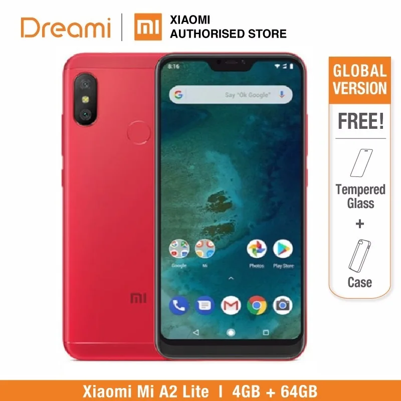 Глобальная версия Xiaomi Mi A2 Lite 64GB ROM 4GB RAM (Новый комплект и Запечатанная