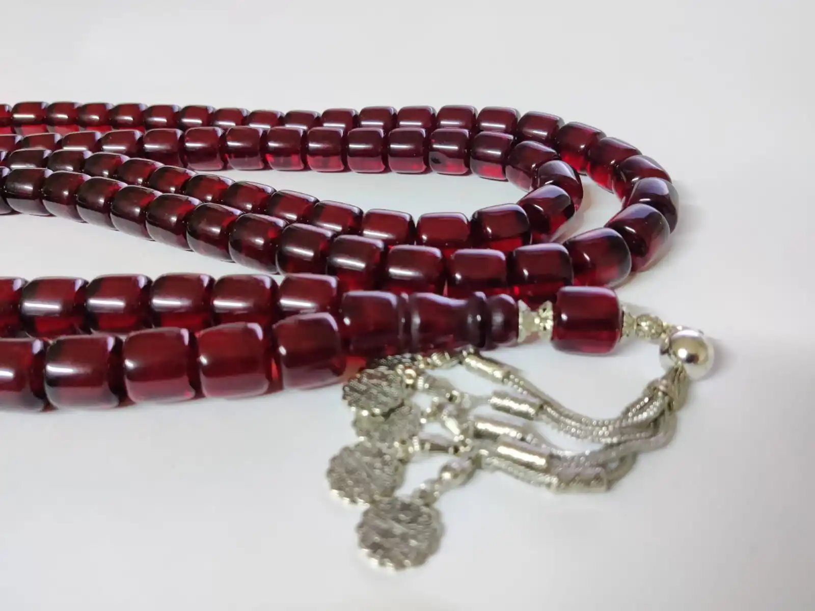 100 İslam Ottoman Kahraman Faturan German Red Amber Sandalous Misbaha Rosary Free Shipping Tasbih Tesbih İslamic Arabic Gift