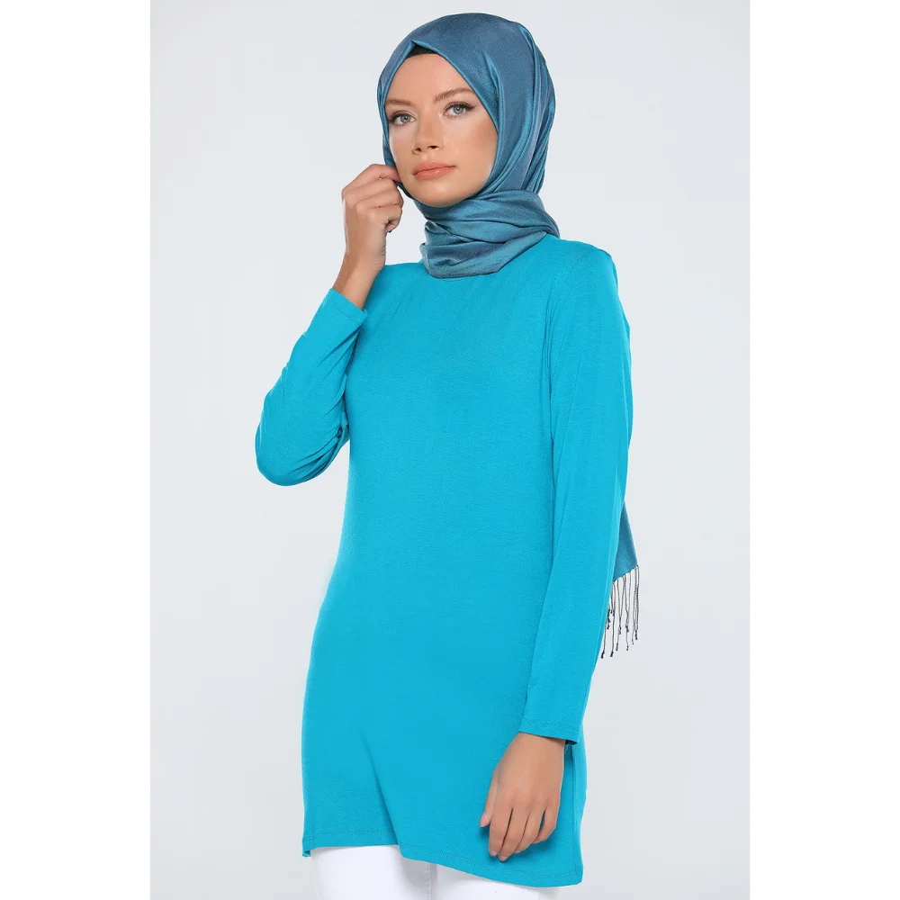 Crew Neck Long Sleeve Basic Body  abayas muslim sets modest clothing turkey dresses for women hijab dress muslim tops islamic cl