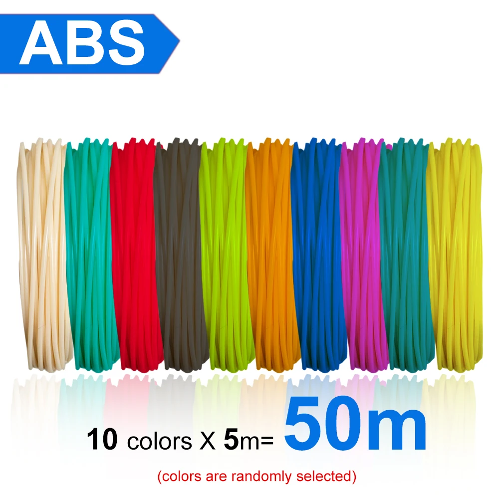Нить PLA/ABS для 3d-ручки 100/200 м 10/20 рулонов 10/1 75 мм 200 | Компьютеры и офис