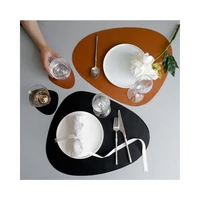 placemats individual mantelpiece napkin rings holder 12pcs leather waterproof coaster table mat pad plates bowl nonslip