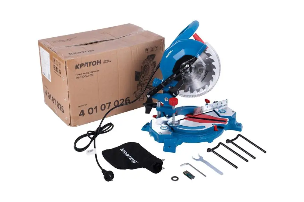 Пила торцовочная КРАТОН &quotЗверь машина&quot MS-1200/210М | Инструменты