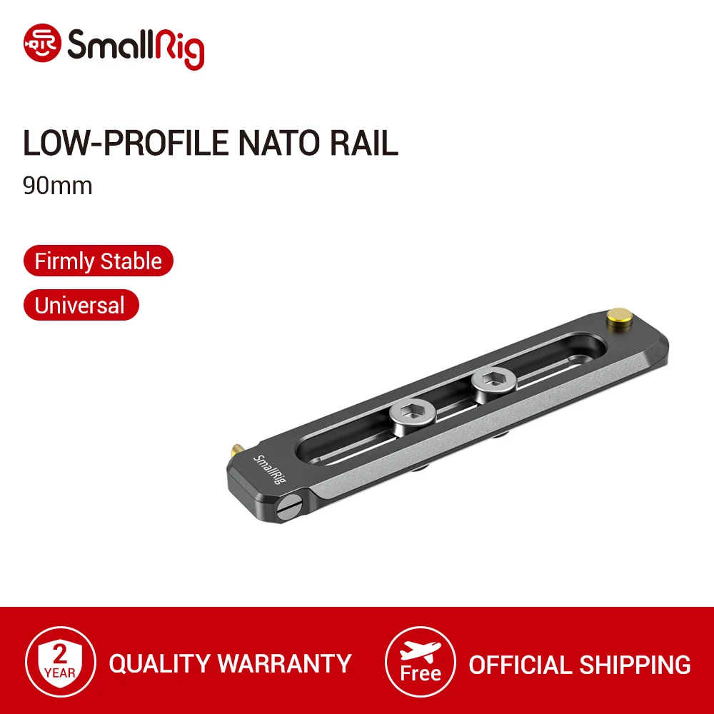 Низкопрофильная рельсовая станция SmallRig NATO длина 90 мм Толщина 6 монтажные винты 1/4