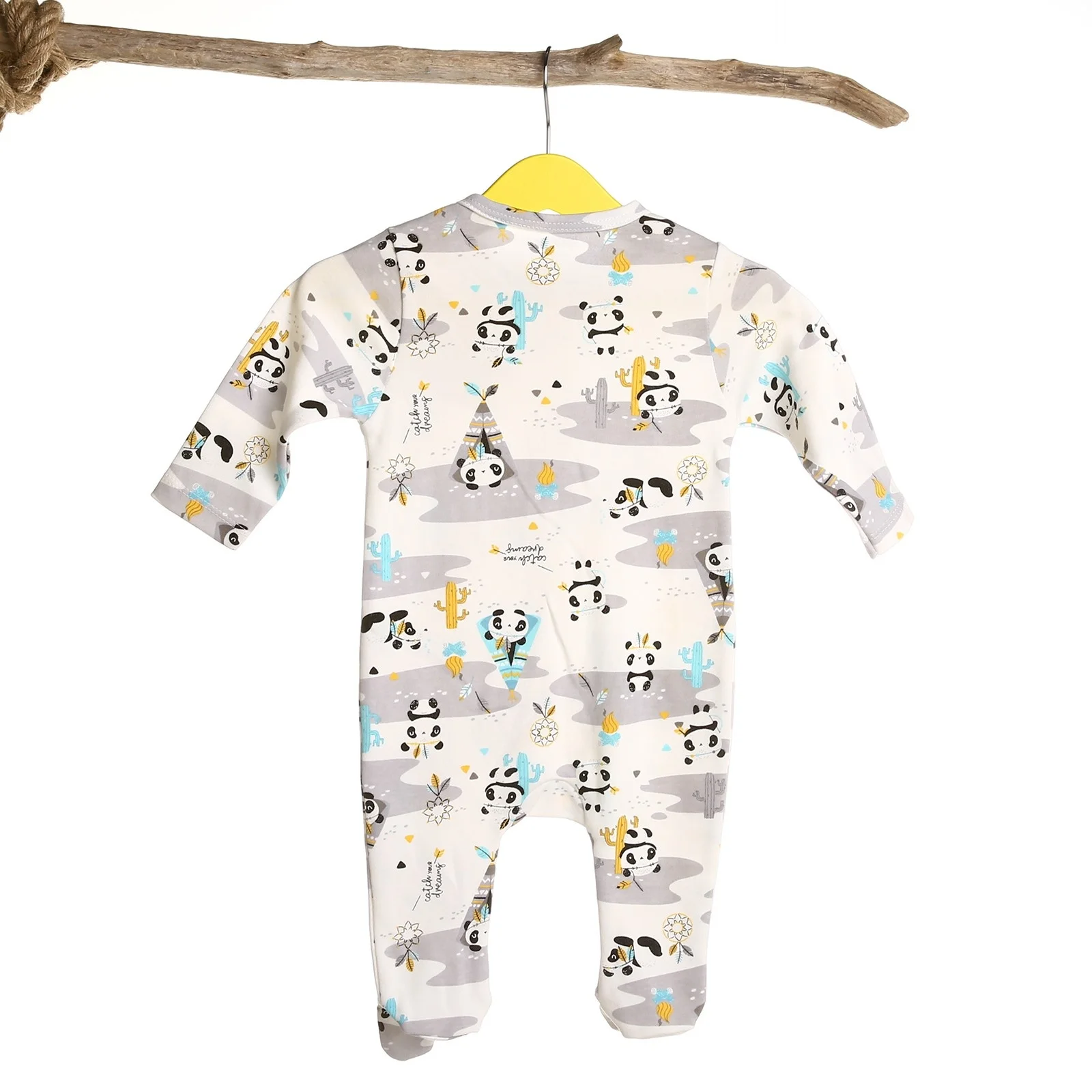 Детский комбинезон с длинными рукавами и принтом HelloBaby ebebek|Комбинезоны-пижамы| |