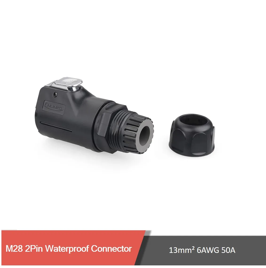 Cnlinko M28 2-контактный быстрый Электрический водонепроницаемый разъем для