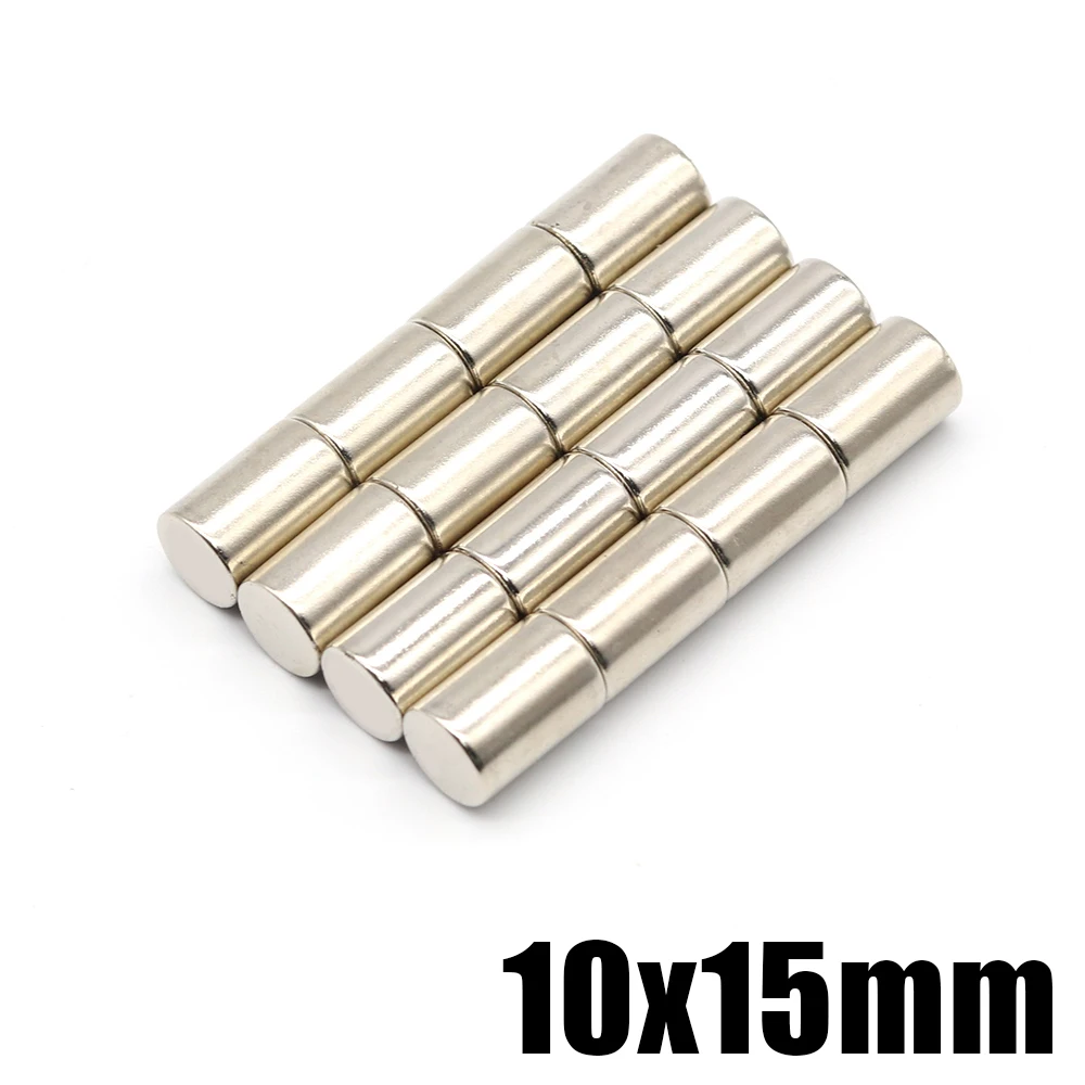 

2/5/10/20/50 Pcs 10x15 N35 NdFeB Round Neodymium Magnet 10mm x 15mm Super Powerful Strong Permanent Magnetic imanes Disc 10*15