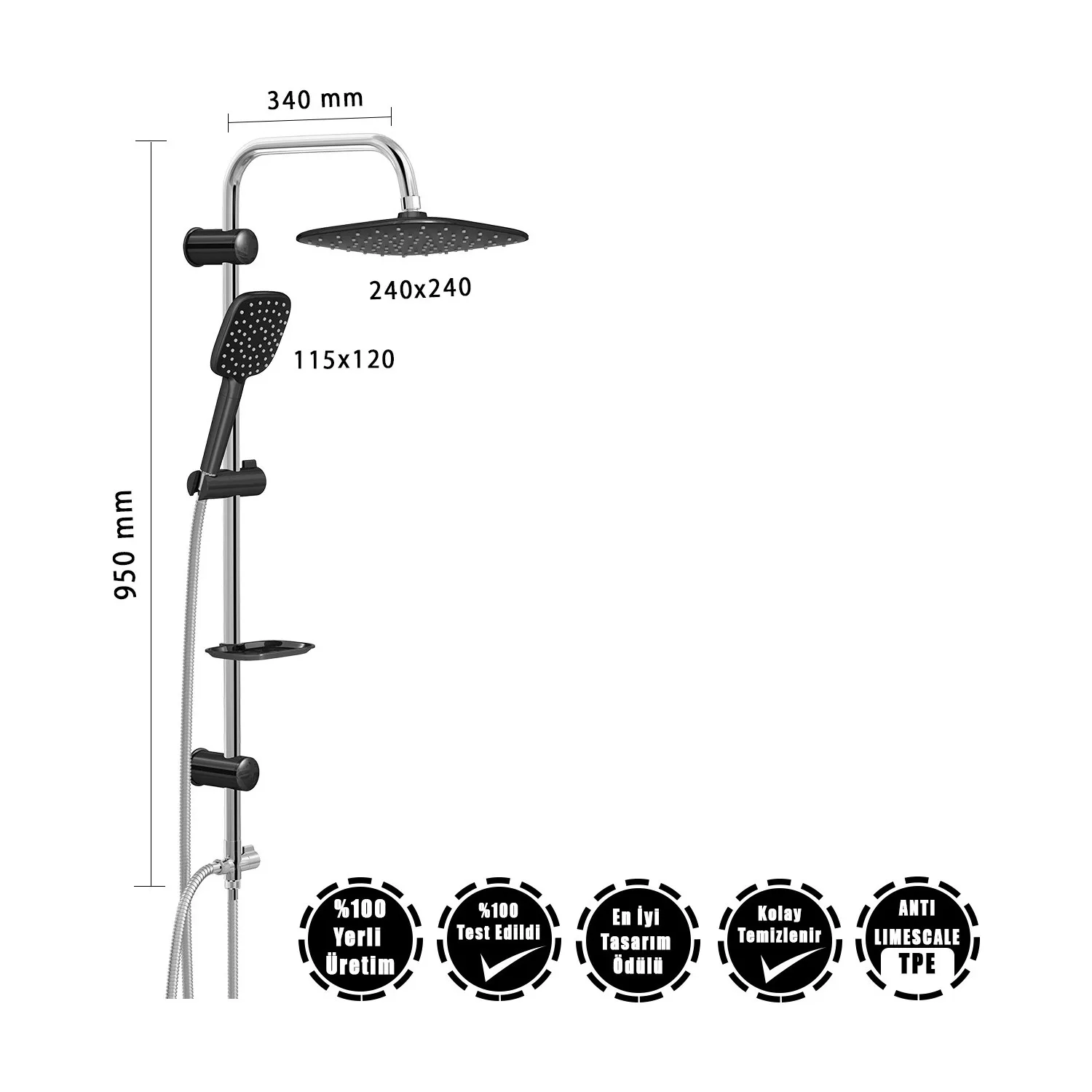 aqua grey tepe black peak shower set shower cabin faucet set rainfall rain mixer towel swivel spout bathroom head cabinet bathroom robot y free global