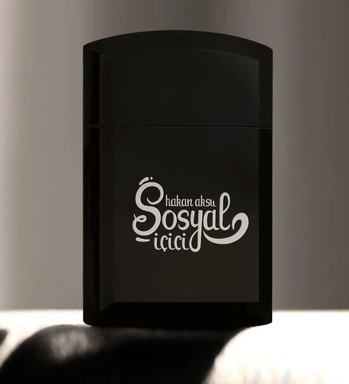 

Personalized Social İçici Black Metal Cigarette Lighter-2