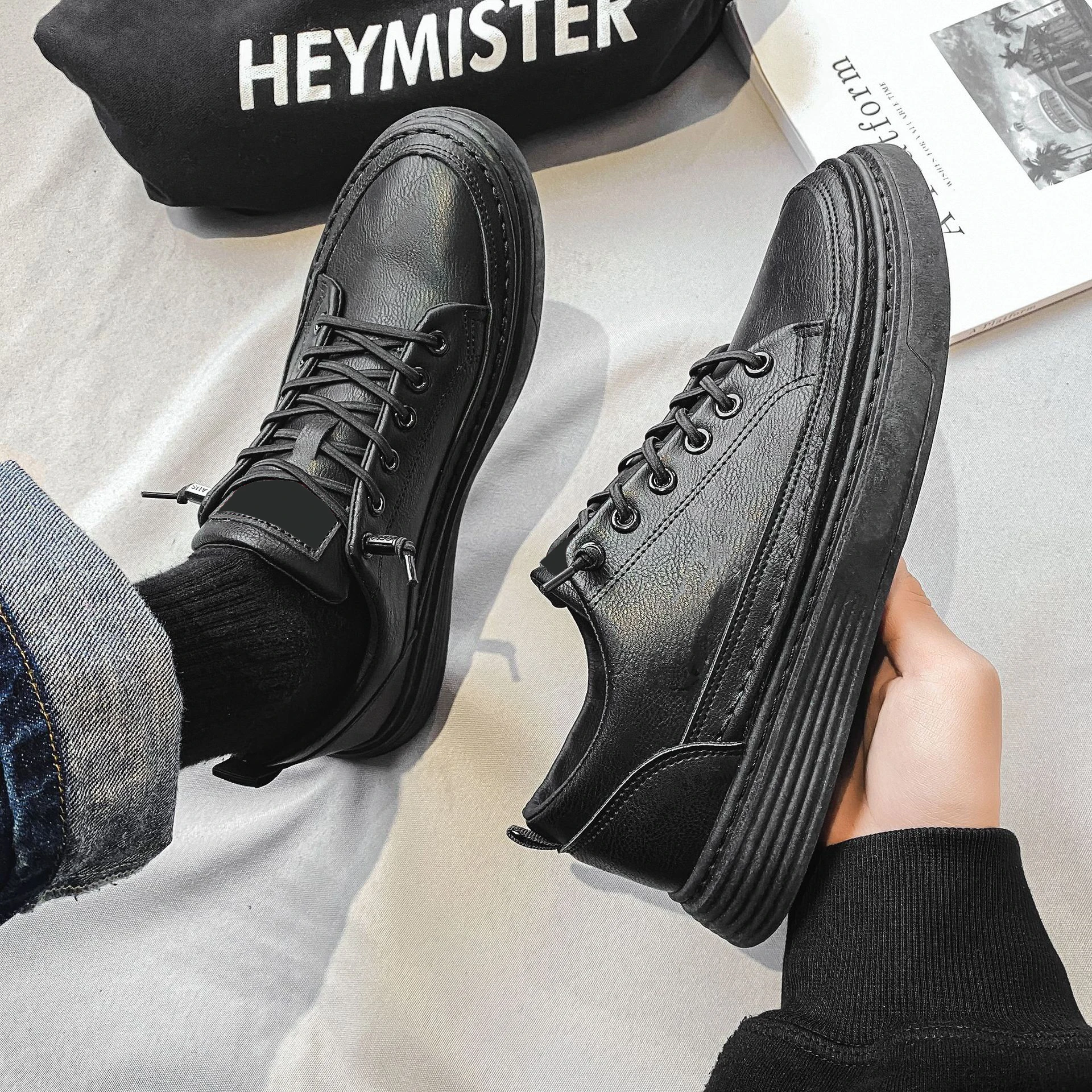 Новинка маленькая белая обувь для мужчин трендовая универсальная Весенняя Белая