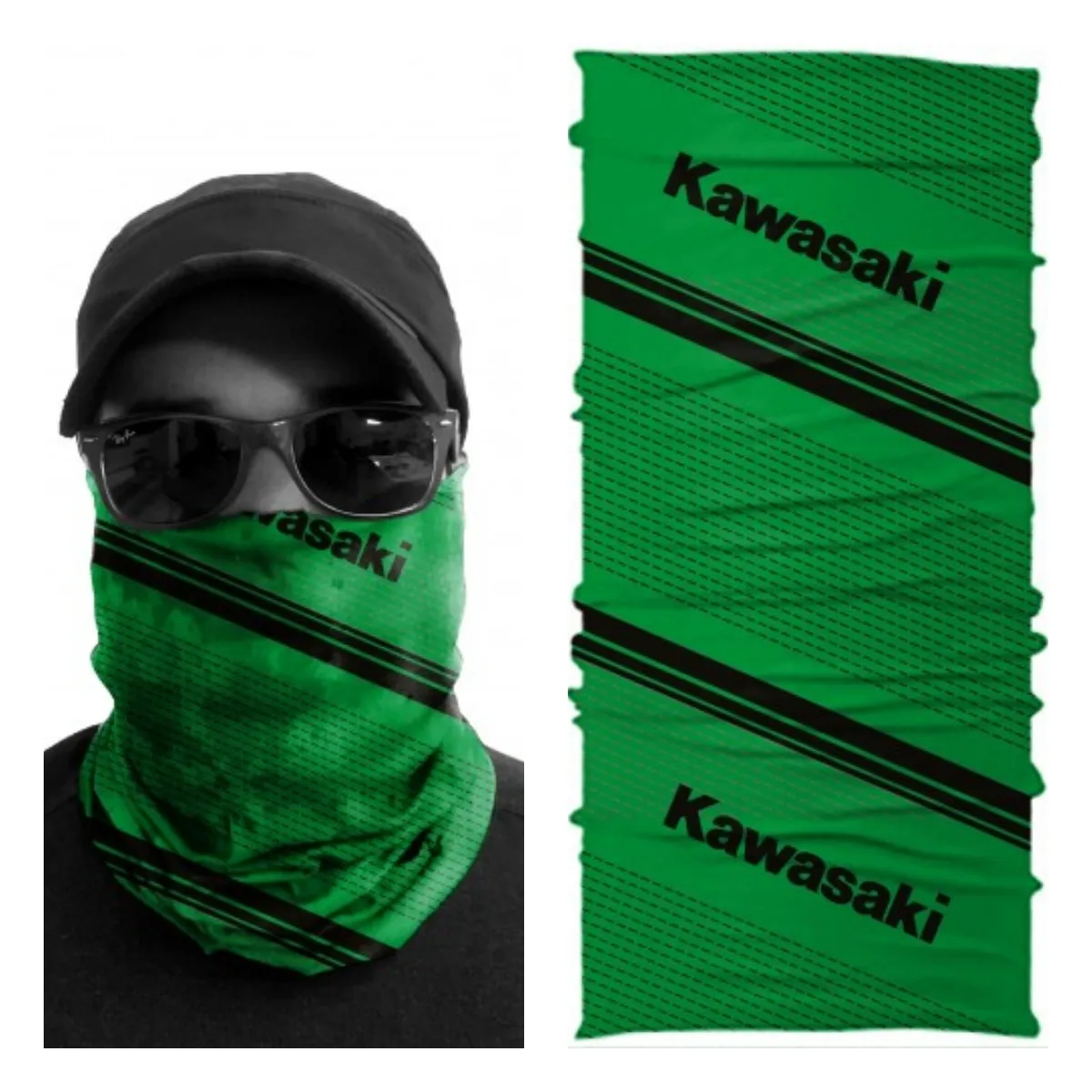Зеленый шарф Kawasaki мотоциклетная бандана маска на лицо ожерелье гетры снуд для