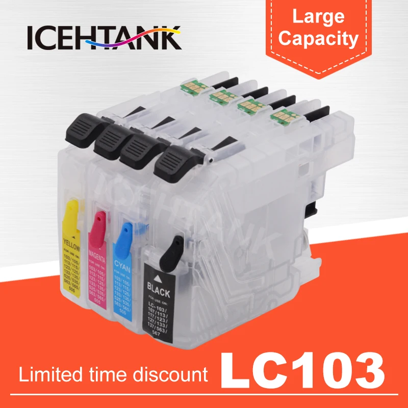 ICEHTANK набор чернил для заправки картриджа Brother LC103 LC101 LC107 LC105 LC109 XL MFC J4710DW J4610DW J4510DW
