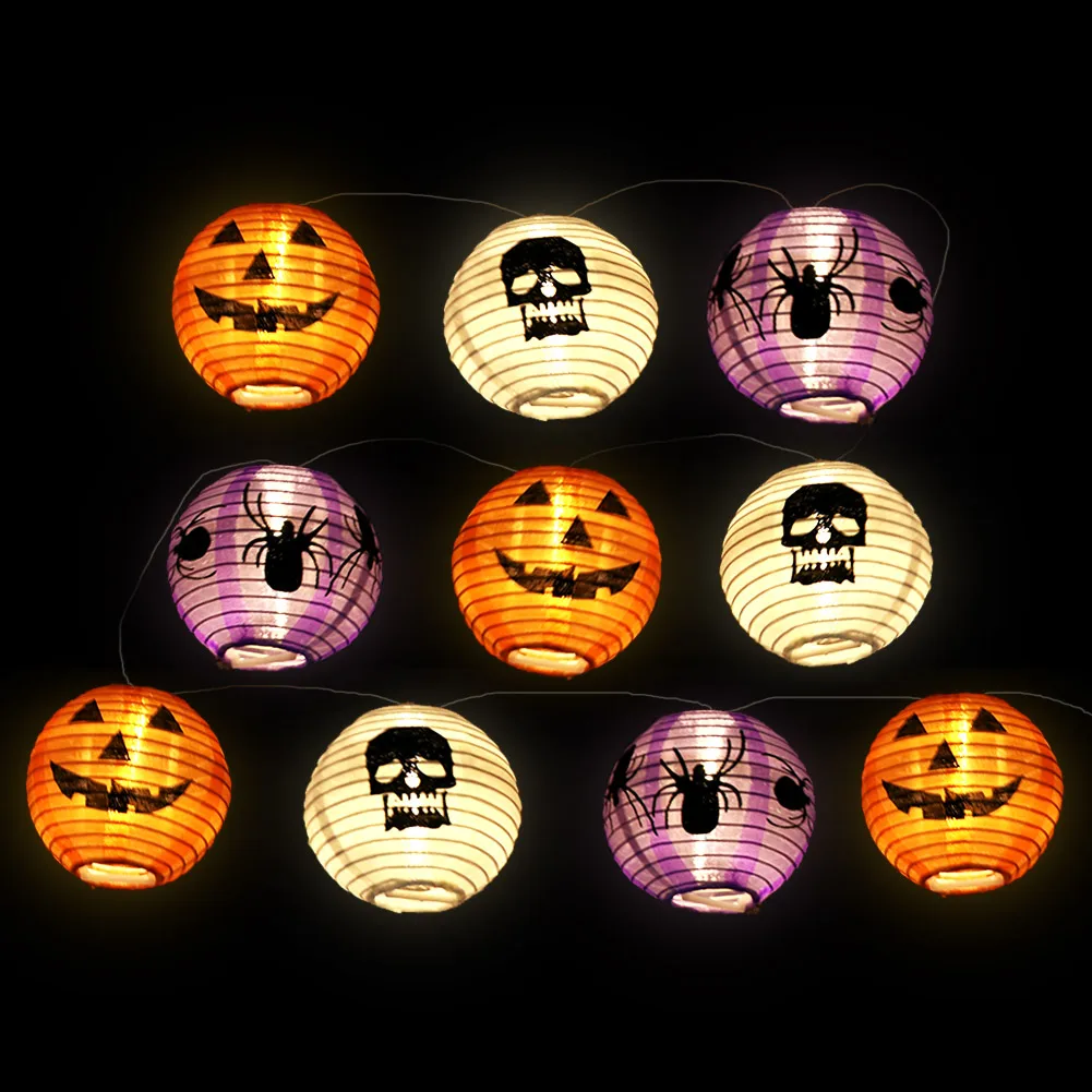 

Декоративная гирлянда OurWarm для Хэллоуина «сделай сам», праздничный фонарь, гирлянда в виде тыквы, Надувное украшение в виде призрака на Хэлл...