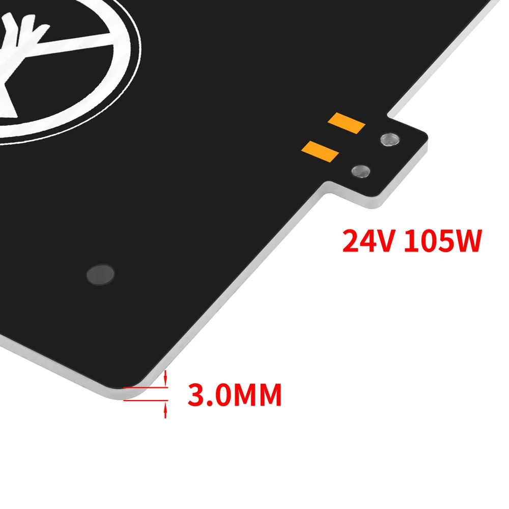 3d printer accessories mk3 black hotbed 2402503 0mm aluminum heated bed for 3d printer homers odyssues parts support 24v 105w free global shipping