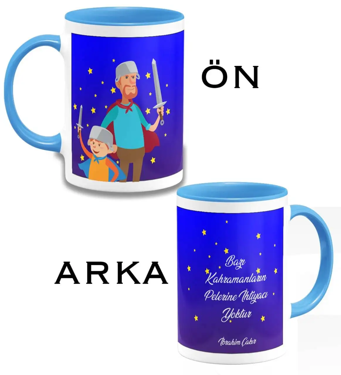 

Personalized Fathers Day Themed Blue Mug Cup 27-323M