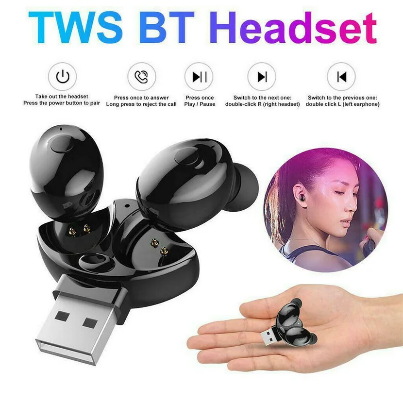 300 шт. в комплекте оптовая продажа XG-17 TWS Stereo 5 0 Bluetooth-наушники гарнитура наушники |