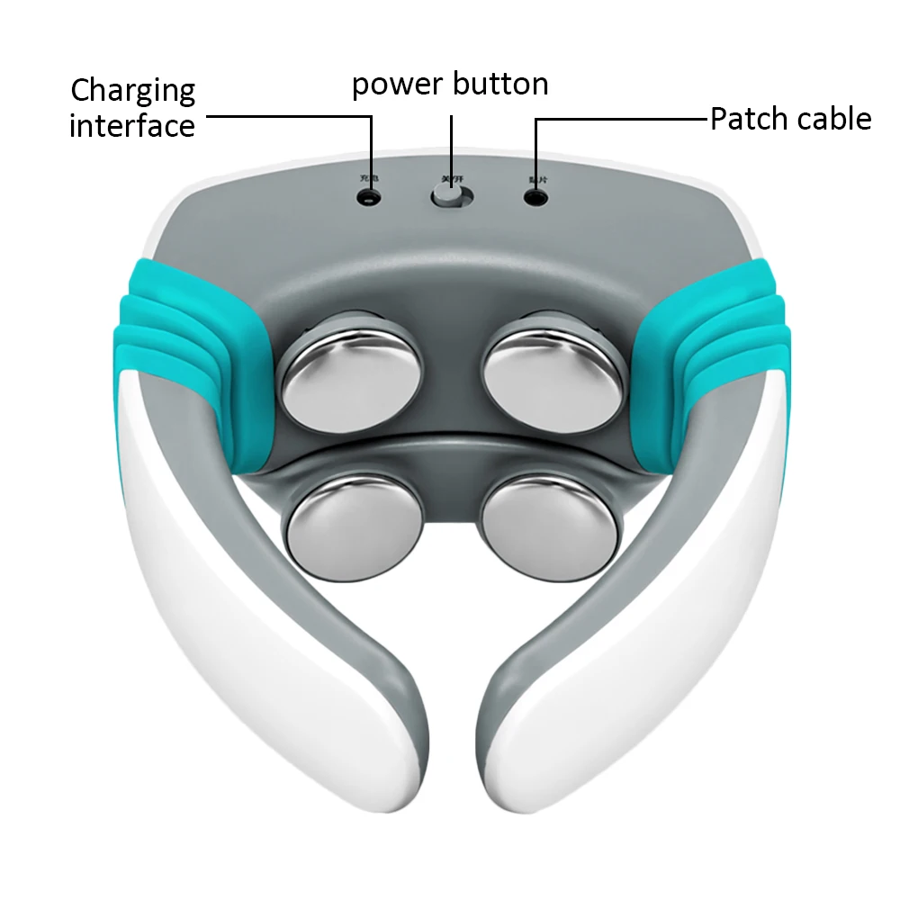 

Smart Electric Neck Massager Pain Relief Vibration Magnetic Pulse Remote Control Far Infrared Heating Therapy Pain Relief Tool