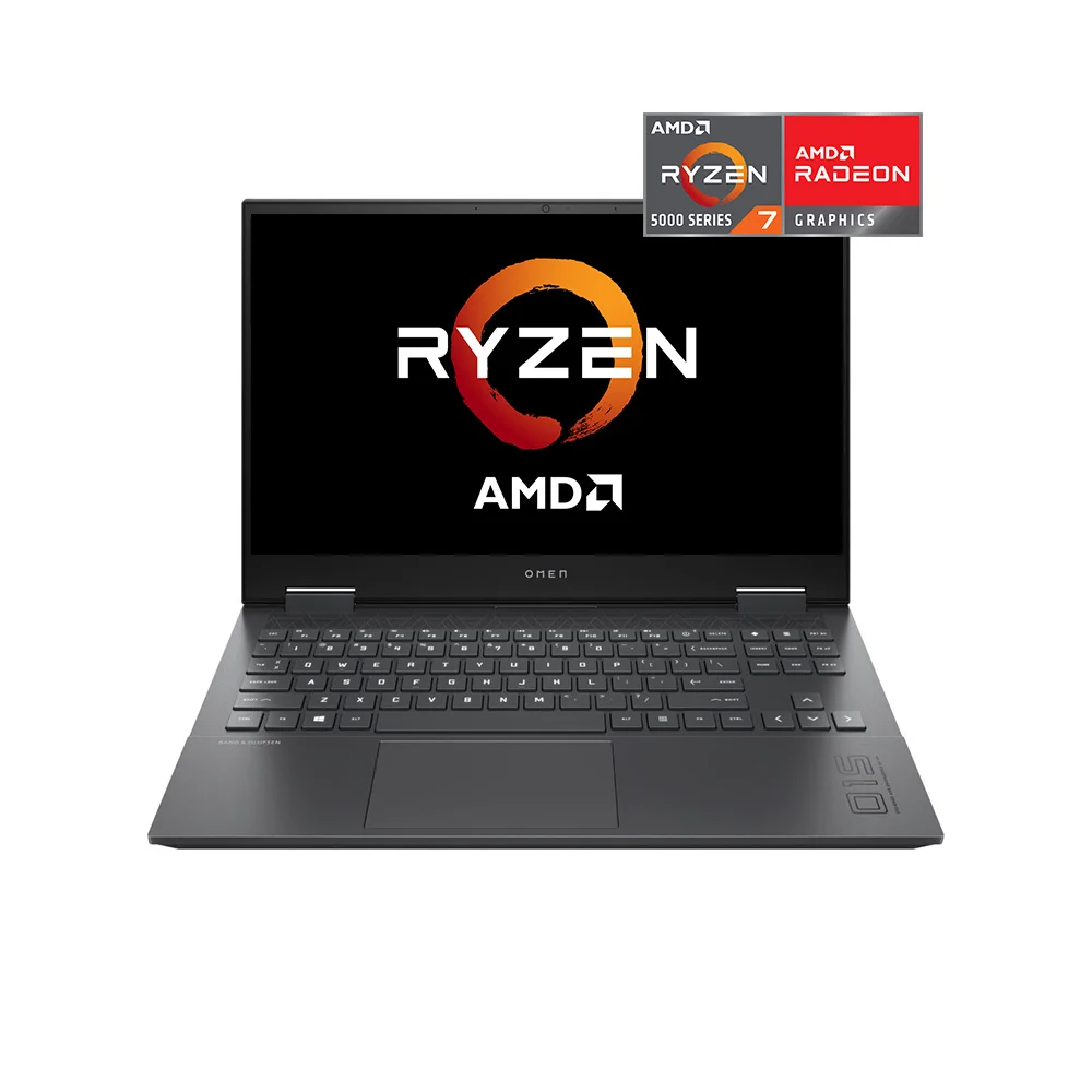 Ноутбук HP Omen 15-en1039ur, 15.6", 1920x1080, IPS, 144 Гц, AMD Ryzen 7 5800H, 16 ГБ, 512 ГБ SSD, Nvidia RTX 3060, 6 ГБ, DOS, серебристый, 3B2W0EA # ACB.