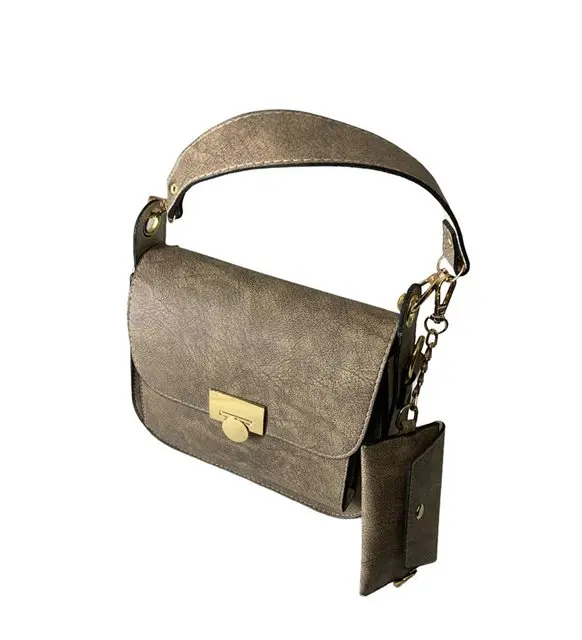 

Shoulder Bag Leather With Flip Lock Retro Crossbody Bags Chain Solid Color Handbags For Women Torebka Damska Sacs A Bandouliere