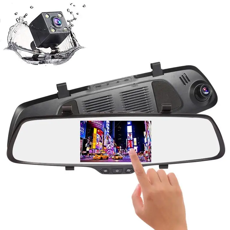 Автомобильная камера заднего вида автомобильный зеркальный регистратор