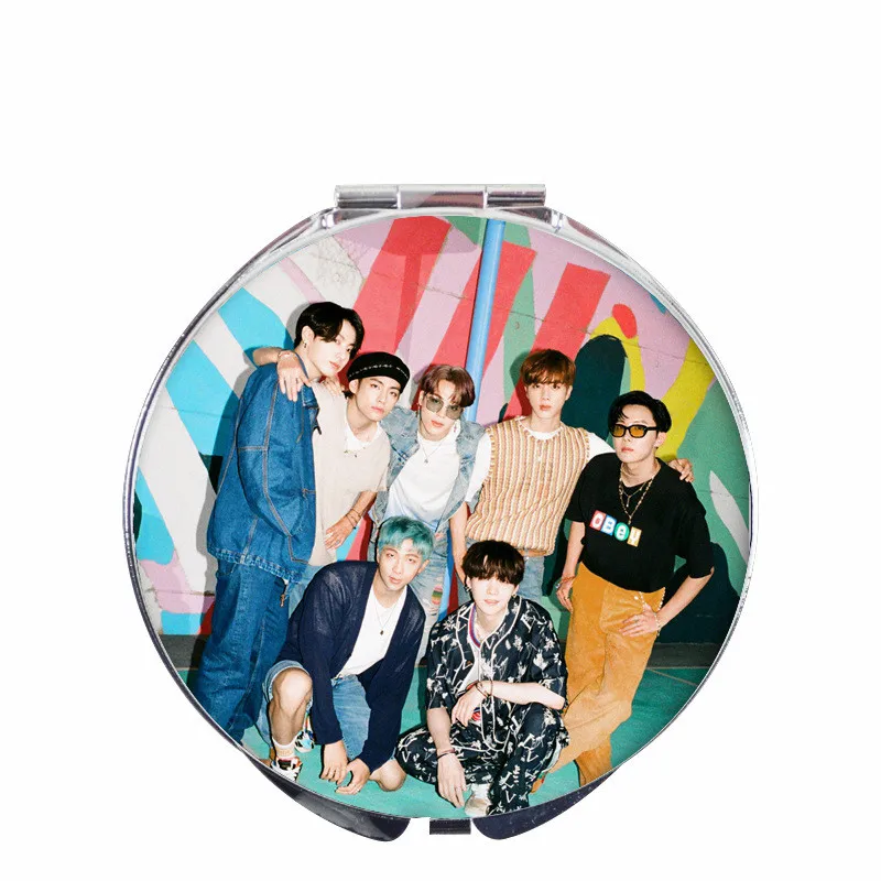 

KPOP Bangtan Boys Dynamite Portable Double-sided Mirror Make Up Mirror JUNG KOOK JIMIN SUGA Gift for Girls