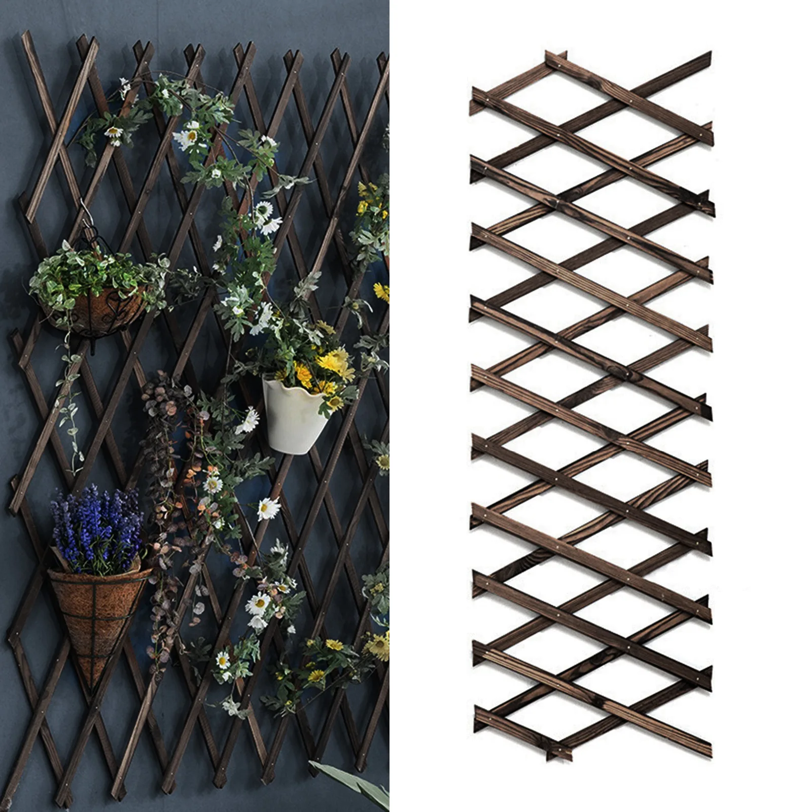 

Garden TrellisesExpandable Plant Climbing Lattices Trellis Fence Support 6.5ft 1ft (0.7 200 30cm) 0.7cm Thickness