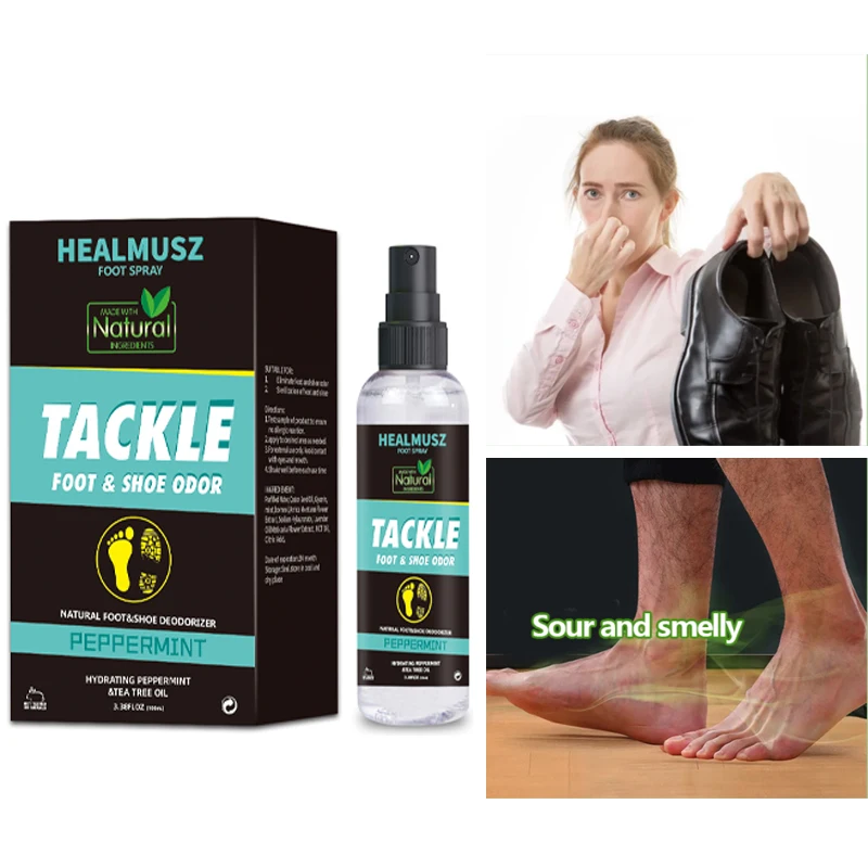 

Foot Odor Spray Antibacterial Deodorant Powder Anti Itch Sweat Odor Foot Cream Anti-fungi Spray Remove Odor Shoe Sock Feet Care